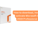 How to download, install and activate Microsoft Office 2019 Professional Plus